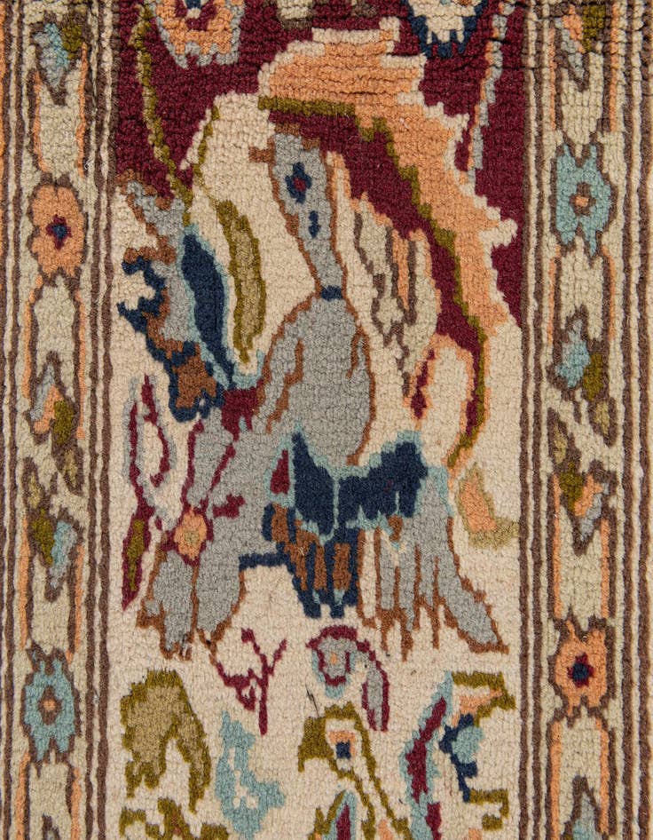 Detail image of  2' 5 x 5' 2  Hand Knotted Bakhtiar Wool Runner Rug