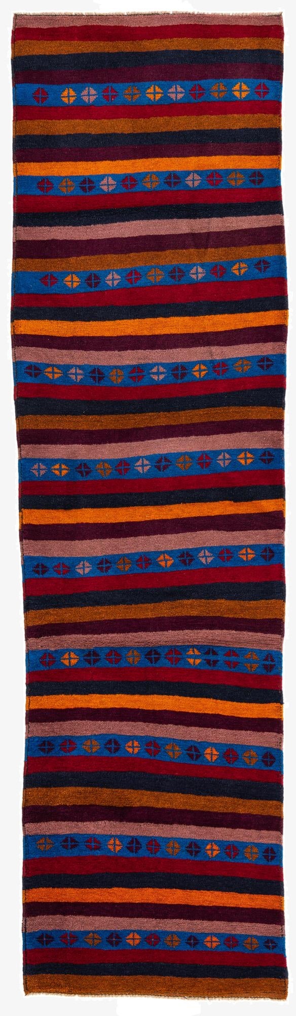  2' 8 x 9' 10  Hand Knotted Balouch Wool Runner Rug