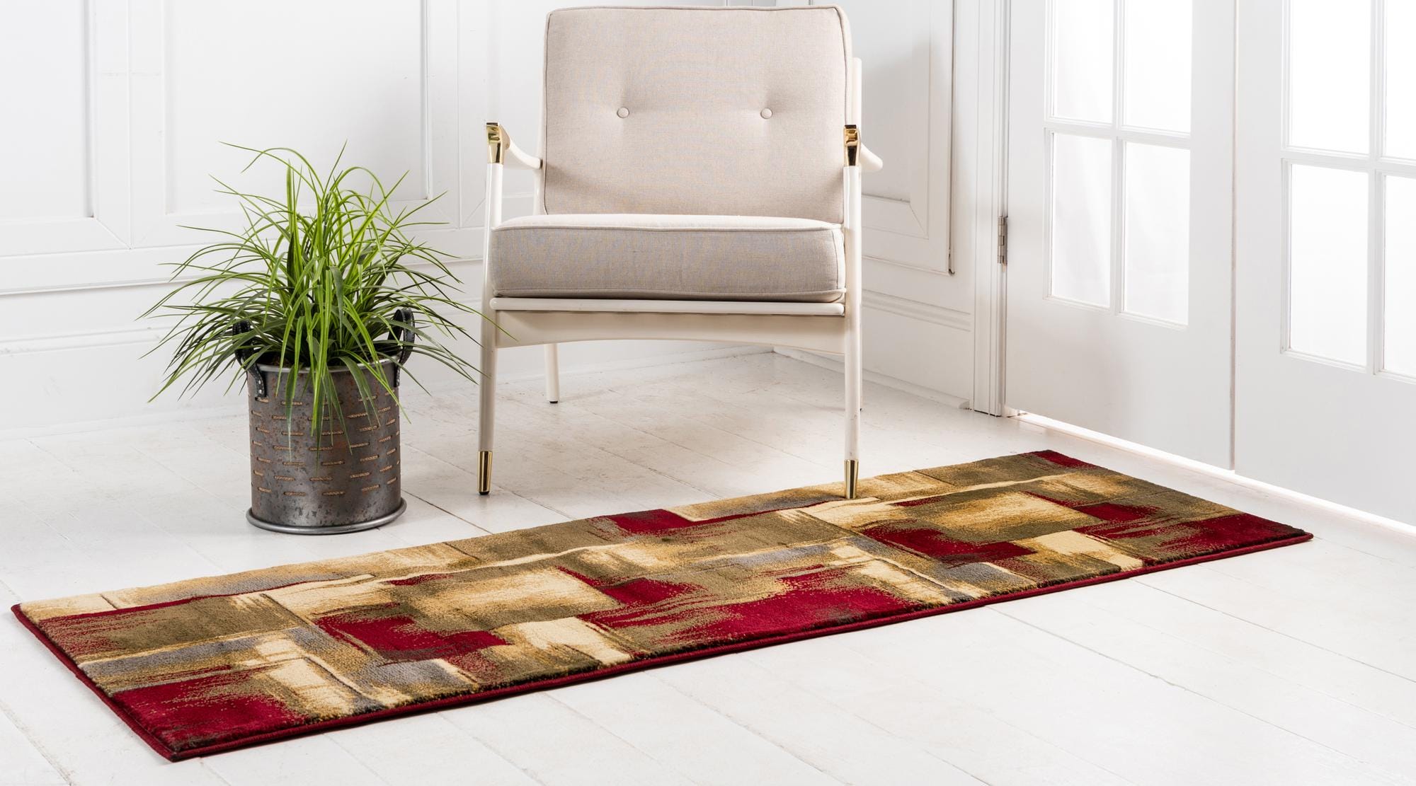 Multicolor 2' x 8' Cafe Runner Rug | Rugs.com
