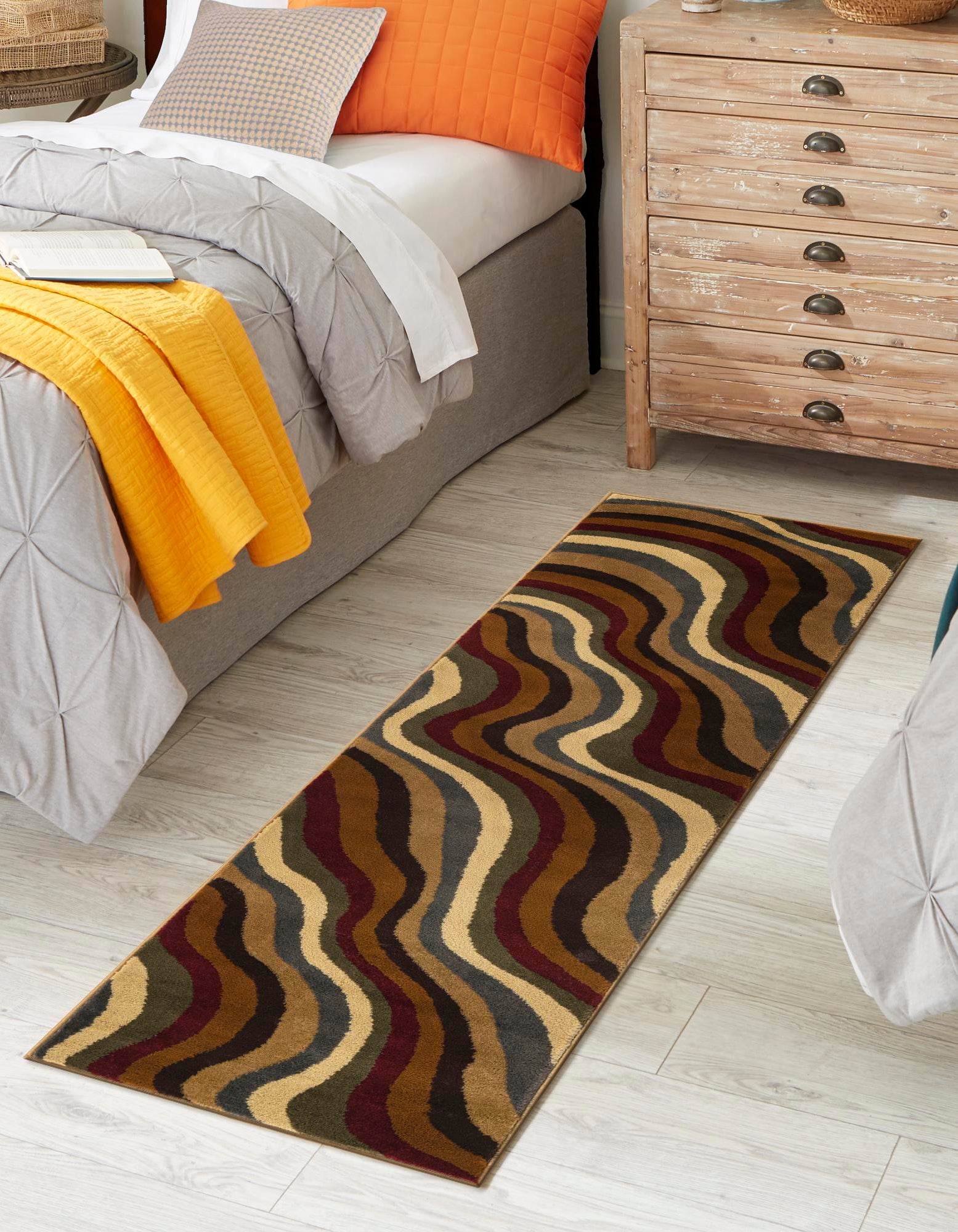 Multicolor 2' x 6' Cafe Runner Rug | Rugs.com