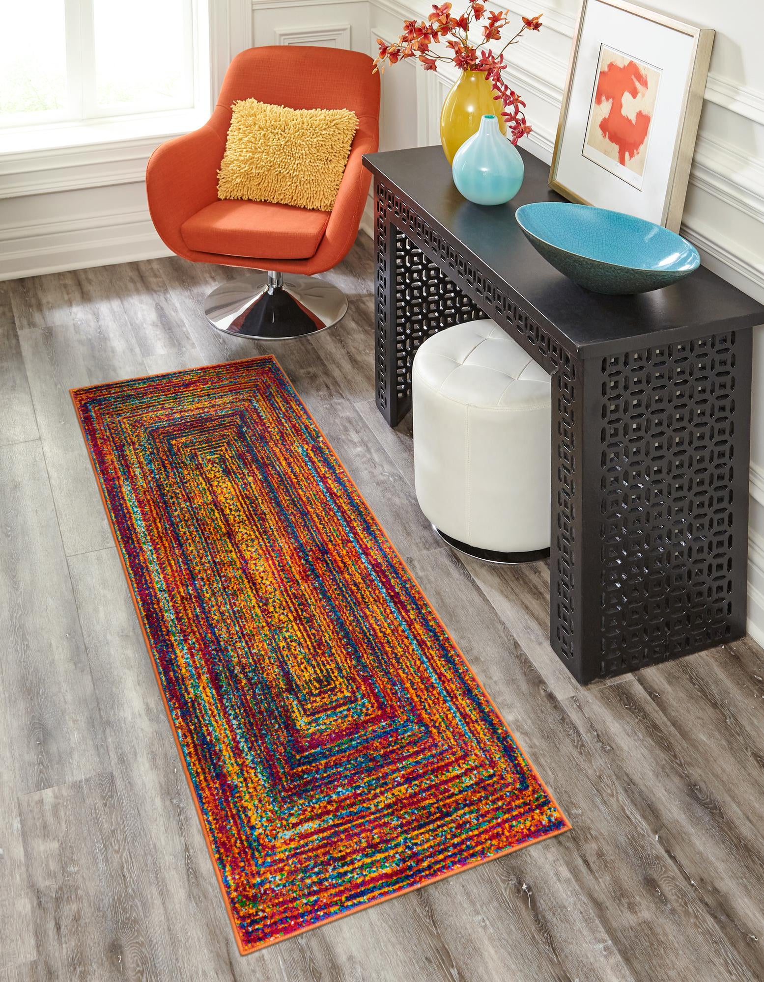 Multicolor 2' x 6' Calypso Runner Rug | Rugs.com