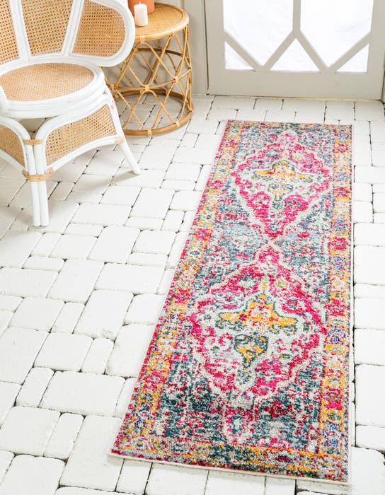 Rust Red 2' x 6' Traditional Indoor / Outdoor Runner Rug | Rugs.com