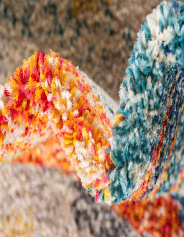 Detail image of  2' 7 x 10'  Washable Carnevale Runner Rug