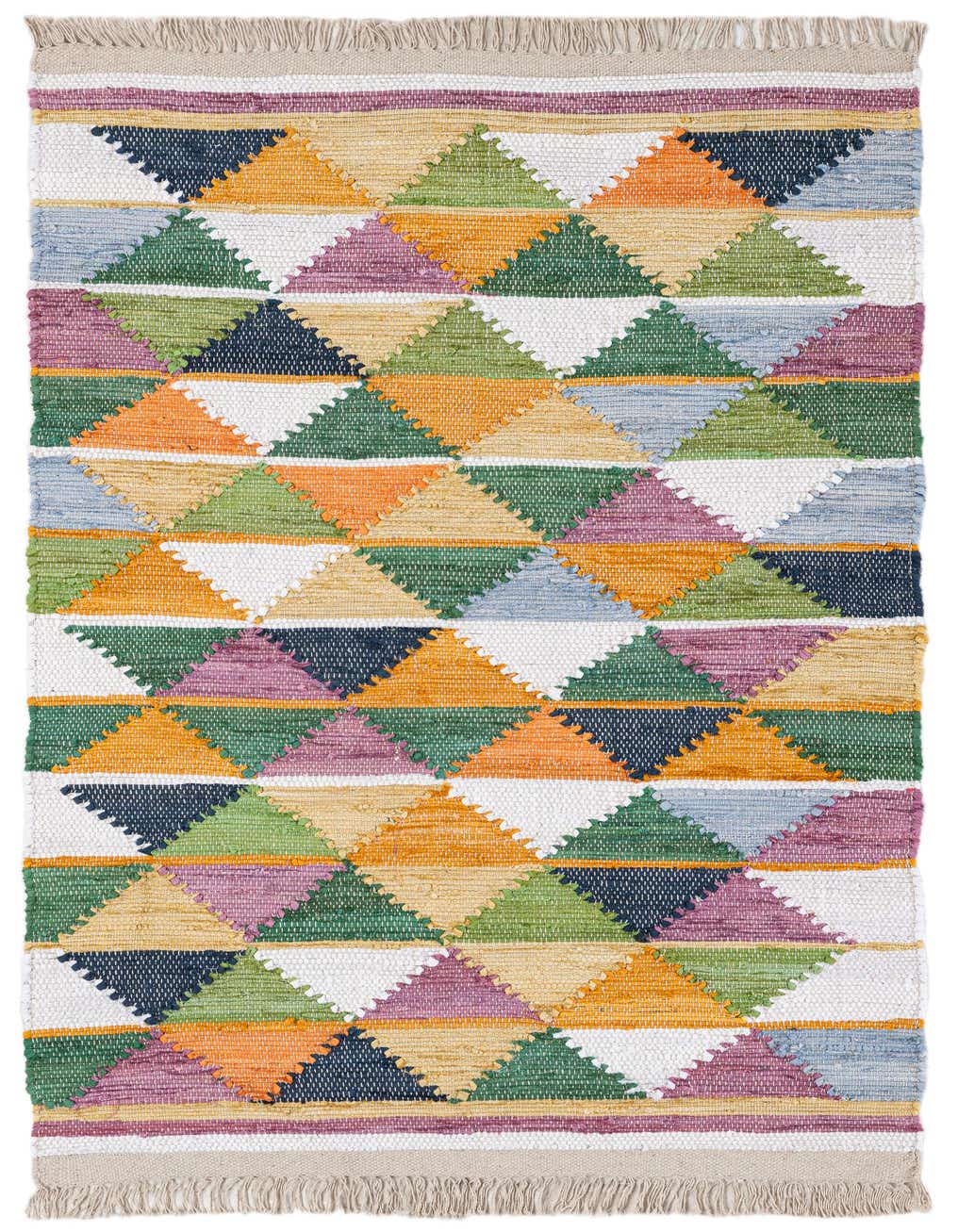 Primary image  3' x 5' 7 Chindi Cotton Runner Rug
