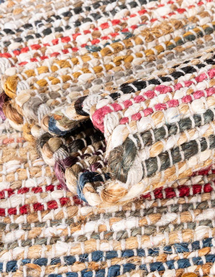 Detail image of  2' x 8'  Hand Woven Chunky Jute Runner Rug