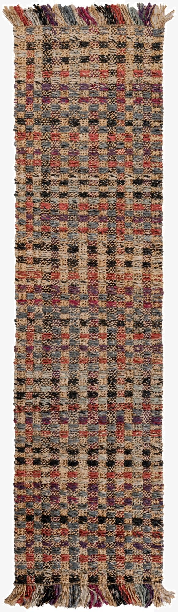 2' x 8'  Hand Woven Chunky Jute Runner Rug