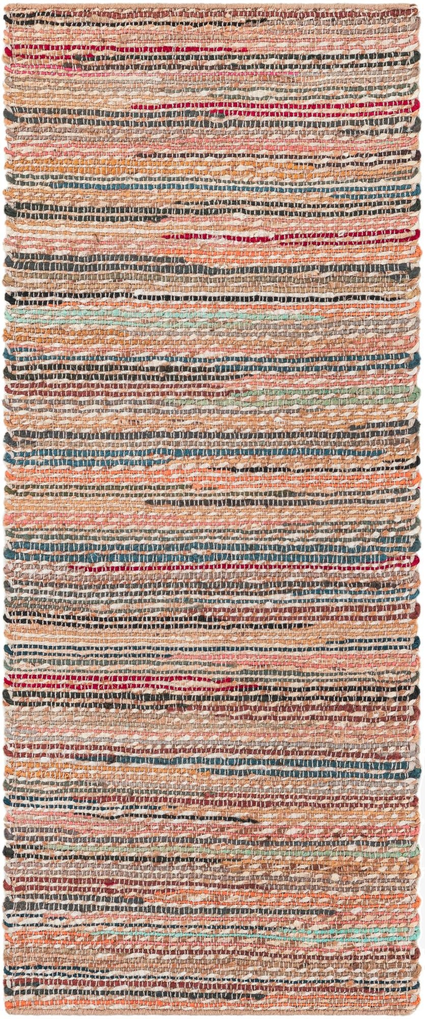  2' x 5' 1  Hand Woven Chunky Jute Runner Rug