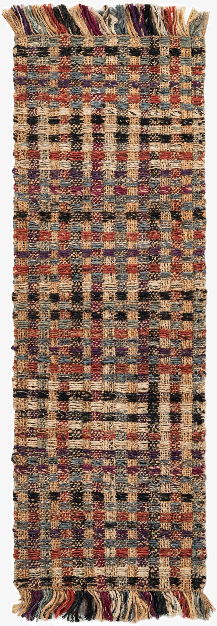  2' x 6' 1  Hand Woven Chunky Jute Runner Rug