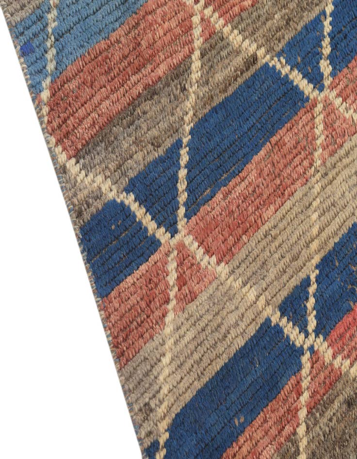 Detail image of  4' 2 x 12' 3  Hand Knotted Darya Wool Runner Rug