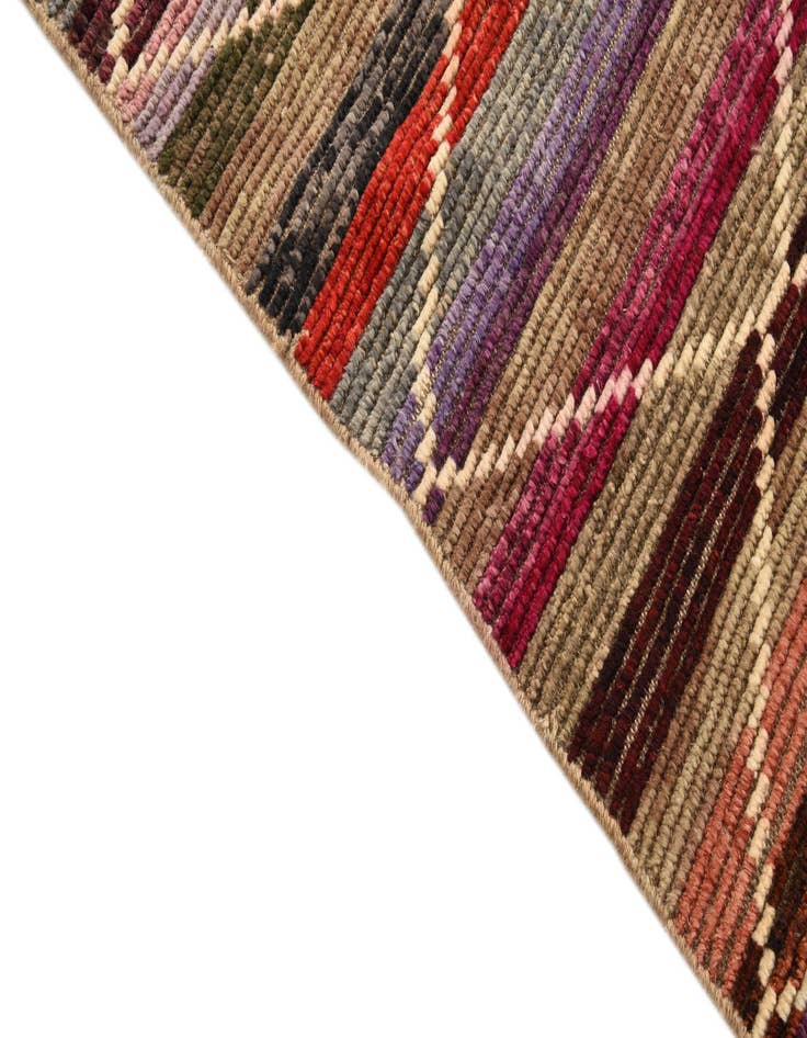 Detail image of  4' 1 x 12' 4  Hand Knotted Darya Wool Runner Rug