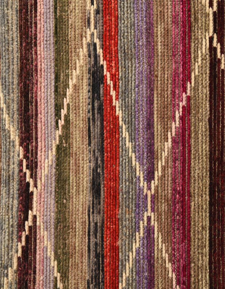 Detail image of  4' 1 x 12' 4  Hand Knotted Darya Wool Runner Rug