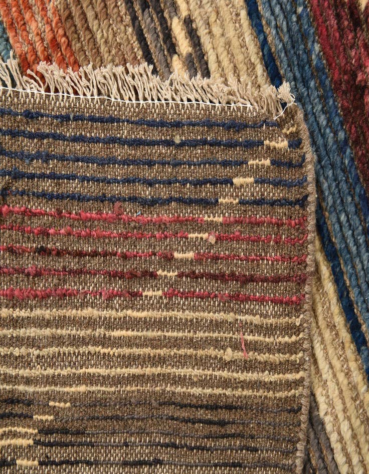 Detail image of  4' 1 x 12' 4  Hand Knotted Darya Wool Runner Rug
