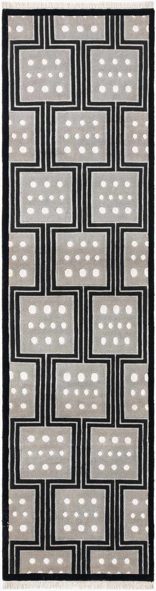  2' 7 x 10'  Hand Knotted Darya Wool Runner Rug