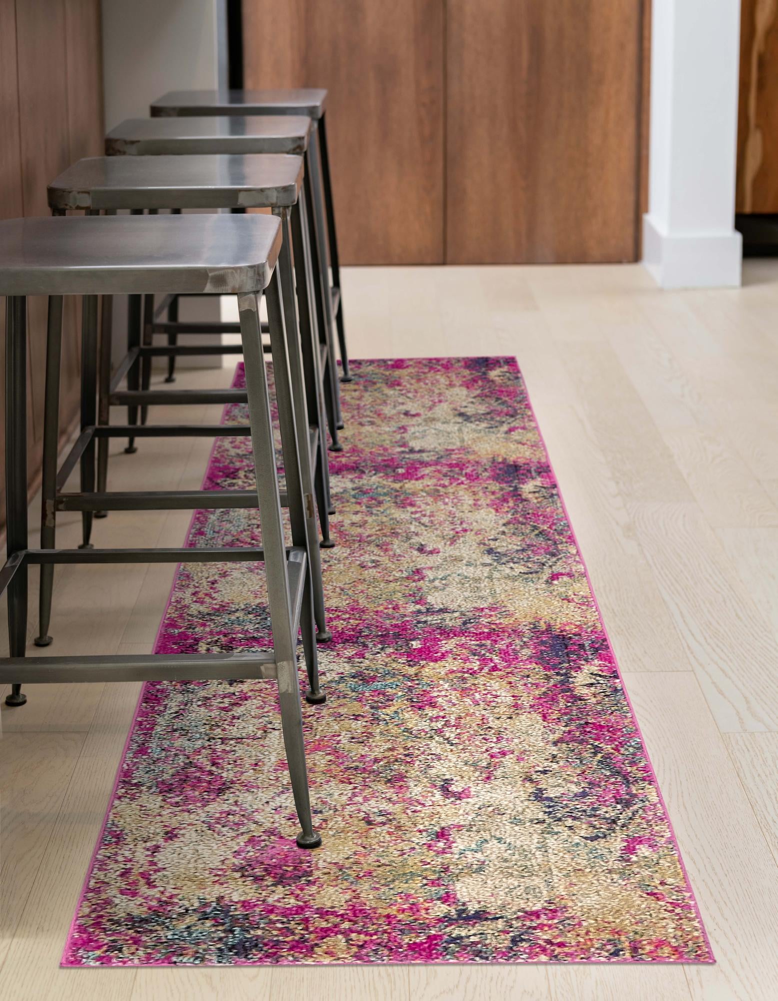 alwayth 　　RUG × ALWAYTH \"PUDDLE RUG\" nuLOOM Ardelle Swirl Shag Multi 5 ft. x 8 ft. Area Rug