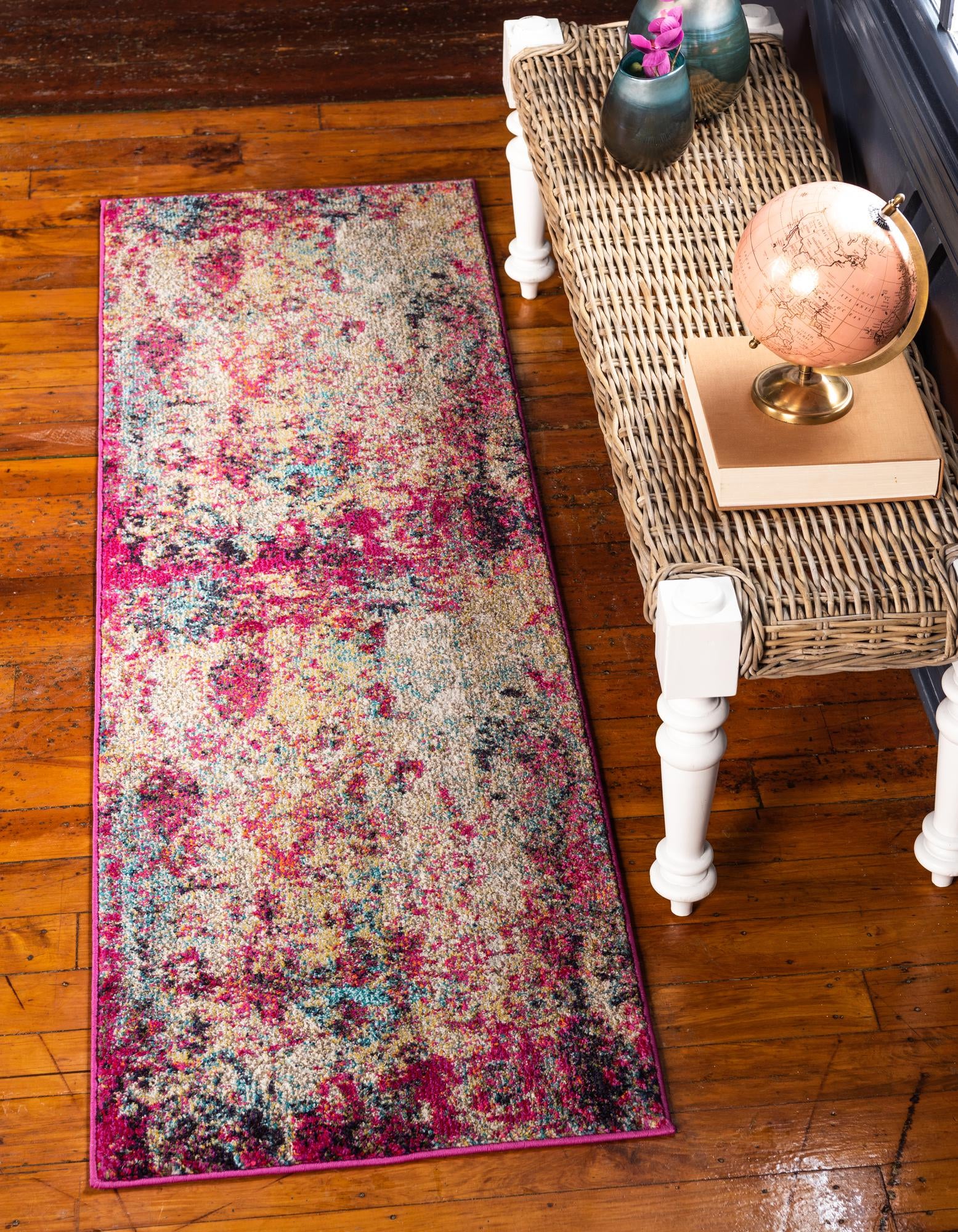 Multicolor 2' 7 x 10' Washable El Paso Runner Rug | Rugs.com