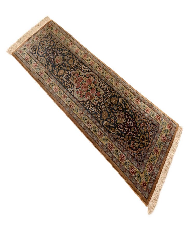 Detail image of  1' 8 x 4' 11 Ghom Runner Rug