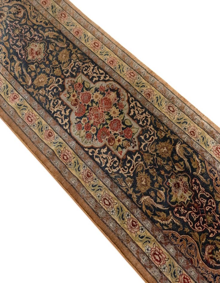 Detail image of  1' 8 x 4' 11 Ghom Runner Rug
