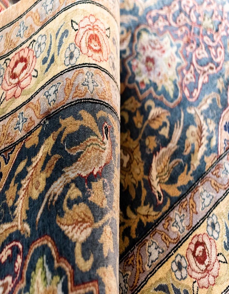 Detail image of  1' 8 x 4' 11 Ghom Runner Rug