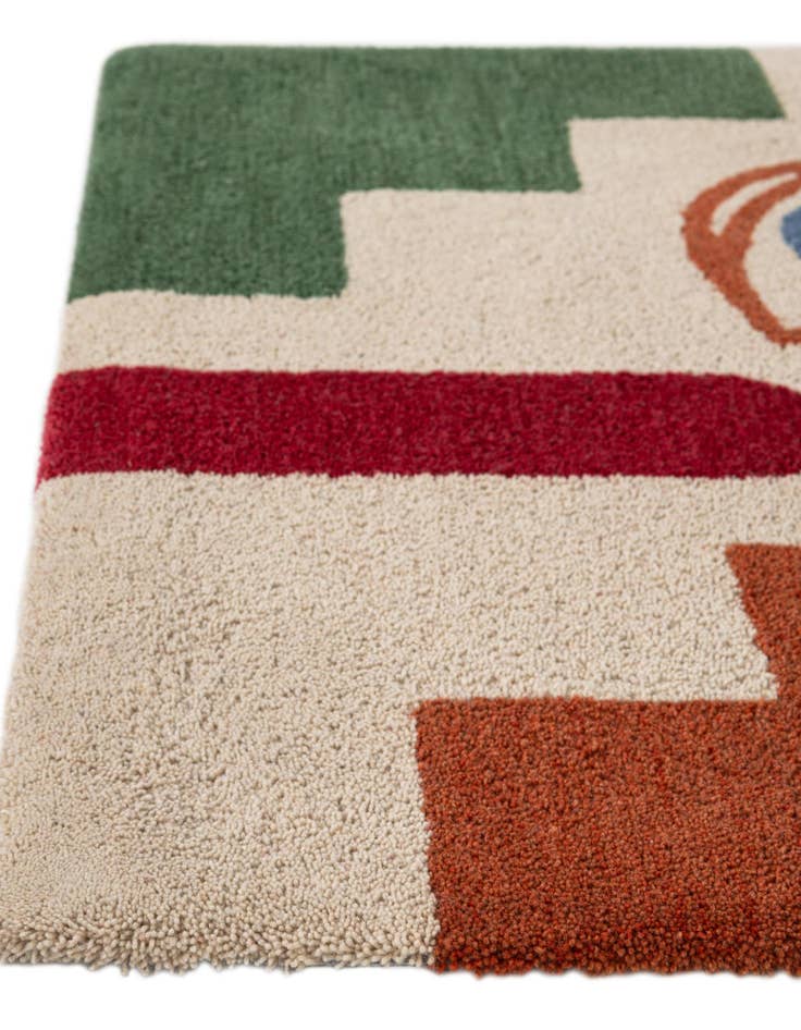 Detail image of  2' x 8' Handtufted Wool Runner Rug