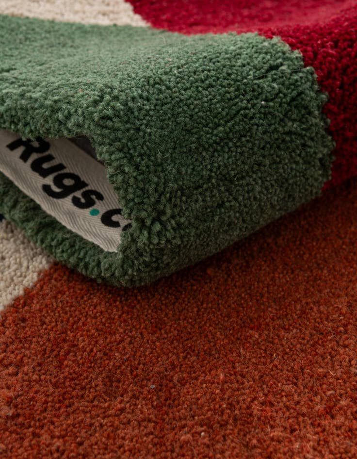 Detail image of  2' x 6' 1 Handtufted Wool Runner Rug