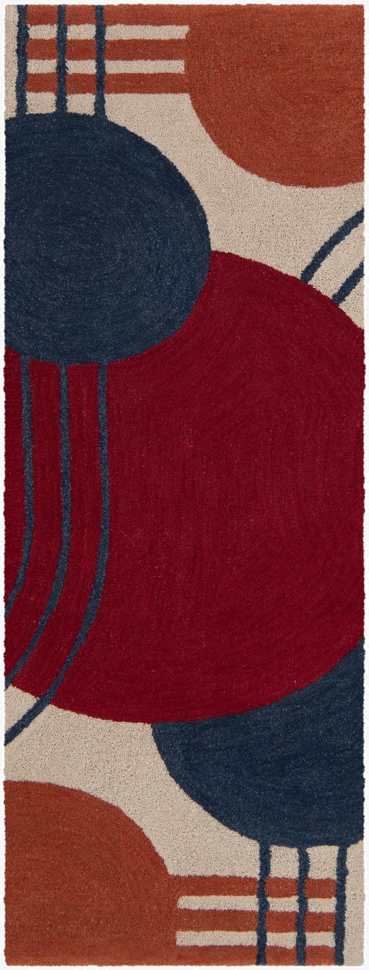  2' x 5' 1 Handtufted Wool Runner Rug