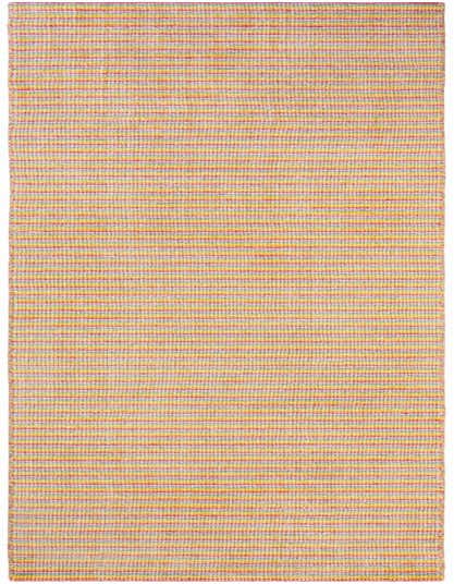 A 13 ft runner rug from the Happy Rugs collection, featuring a vibrant multi-colored stripe pattern, ideal for hallways.