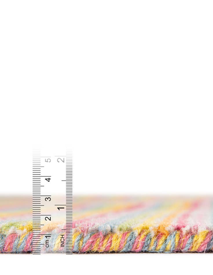 Detail image of  2' x 6' 1  Hand Woven Happy Rugs Happy Home Wool Runner