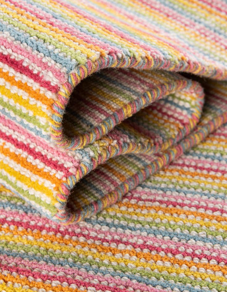 Detail image of  2' x 6' 1  Hand Woven Happy Rugs Happy Home Wool Runner