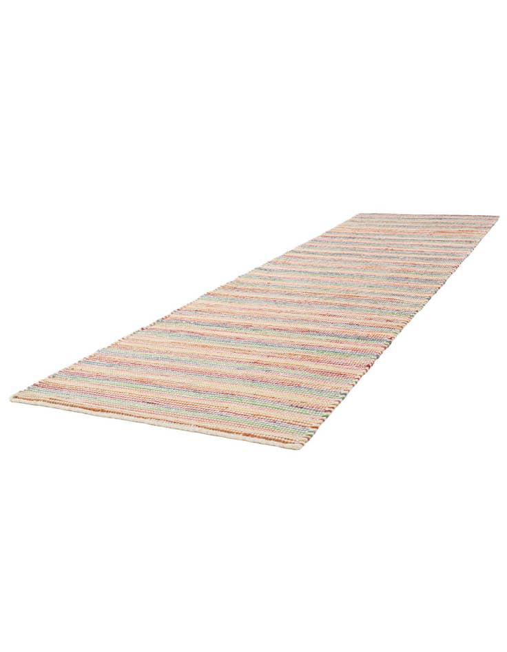 Detail image of  2' 7 x 10'  Hand Woven Happy Rugs Rainbow Weave Runner