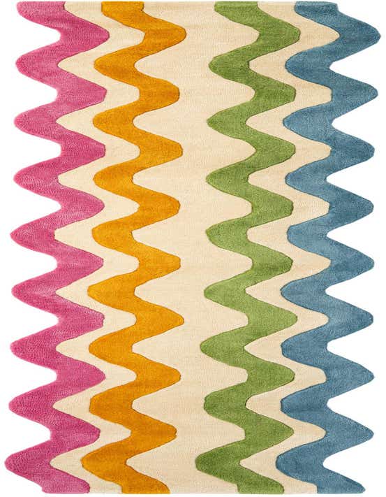 Primary image  2' 7 x 10' Happy Rugs Wavy Wool Runner