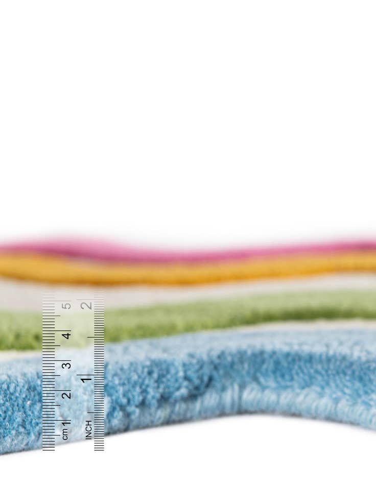 Detail image of  2' 7 x 8' Happy Rugs Wavy Wool Runner