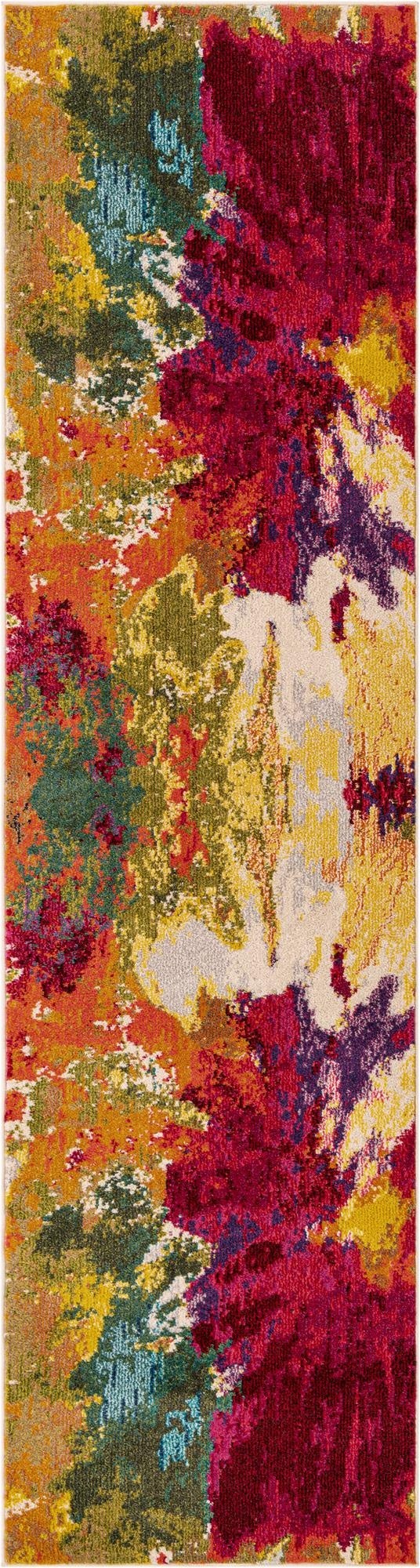  2' 8 x 10'  Washable Hyacinth Runner Rug