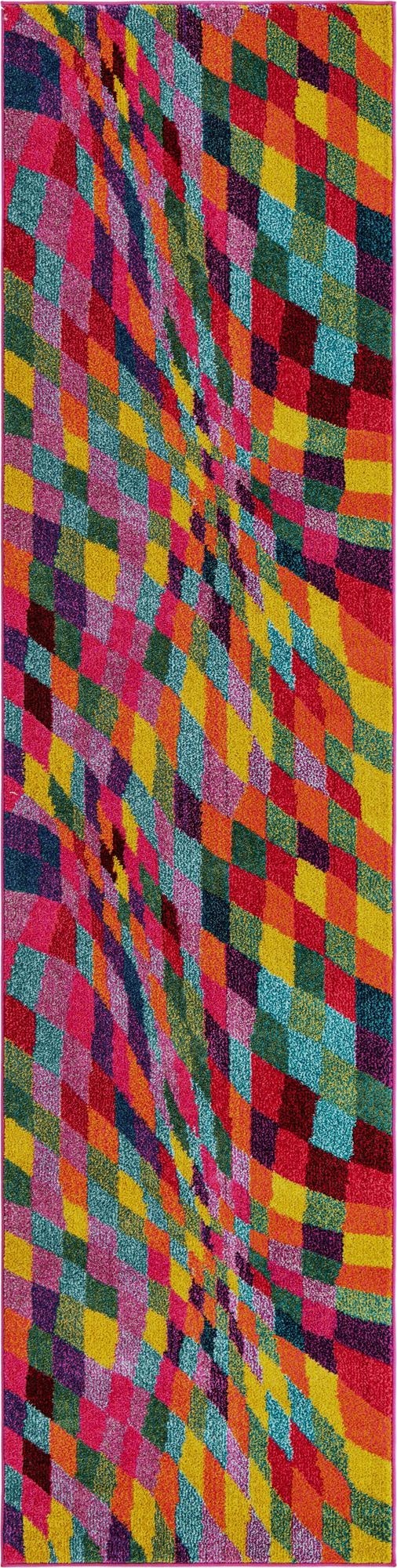  2' 7 x 10'  Washable Hyacinth Runner Rug