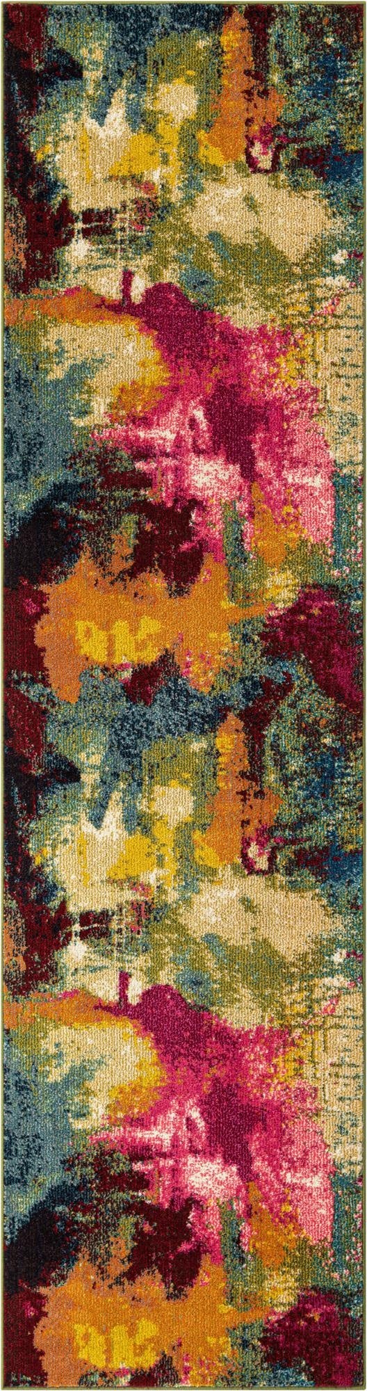  2' 7 x 10'  Washable Hyacinth Runner Rug