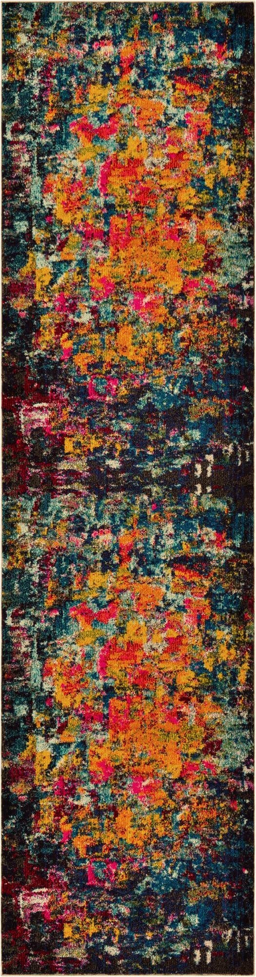  2' 7 x 10'  Washable Hyacinth Runner Rug