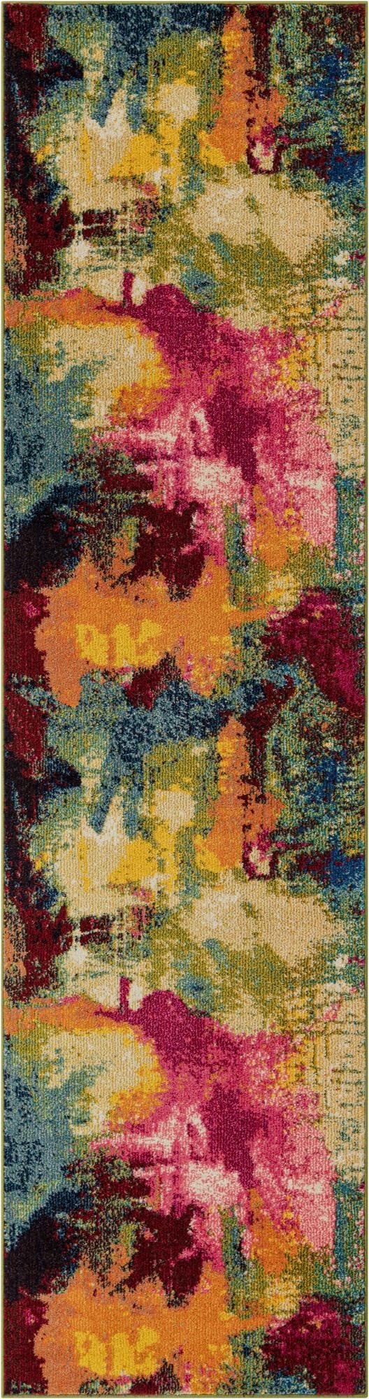  2' 7 x 12'  Washable Hyacinth Runner Rug