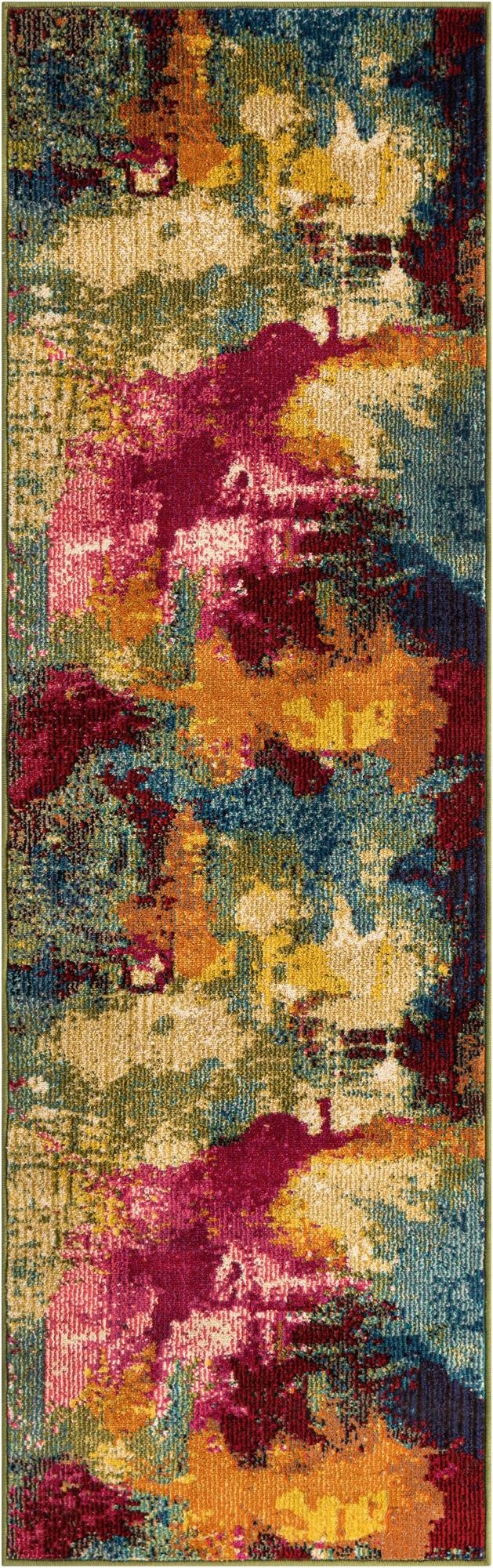  2' 2 x 6' 9  Washable Hyacinth Runner Rug