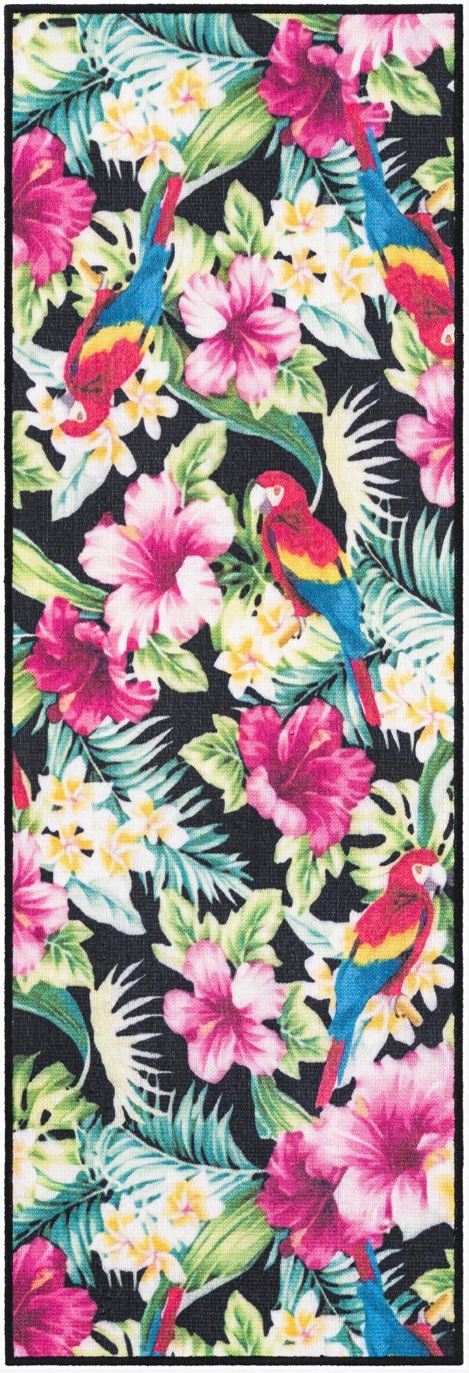  2' x 6' 1  Washable Jill Zarin Caribbean Indoor / Outdoor Runner Rug