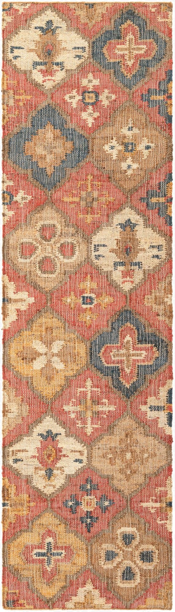  2' 7 x 10'  Hand Woven Kala Handwoven Jute Runner Rug