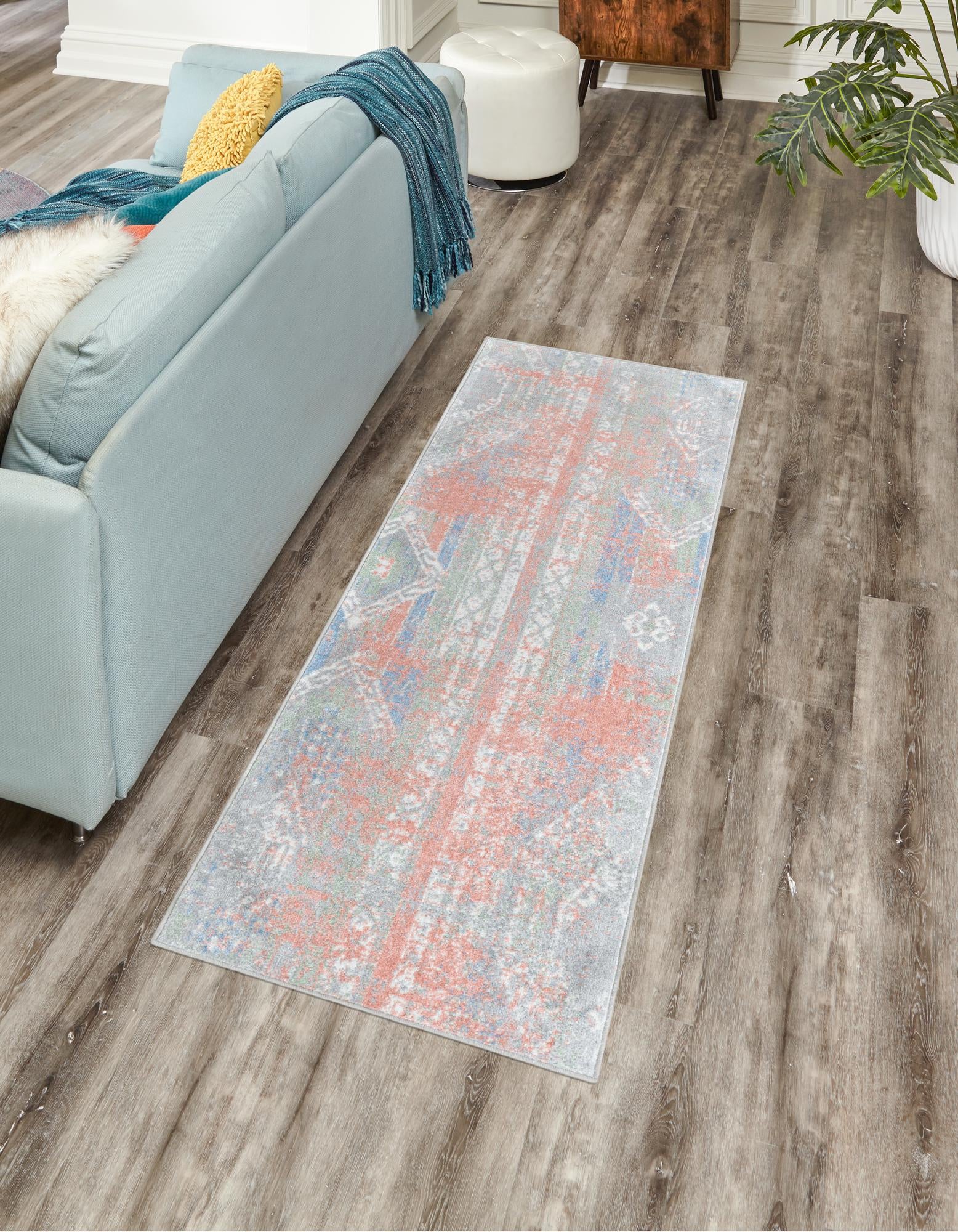 Multicolor 2' x 4' Kamala Washable Runner Rug | Rugs.com