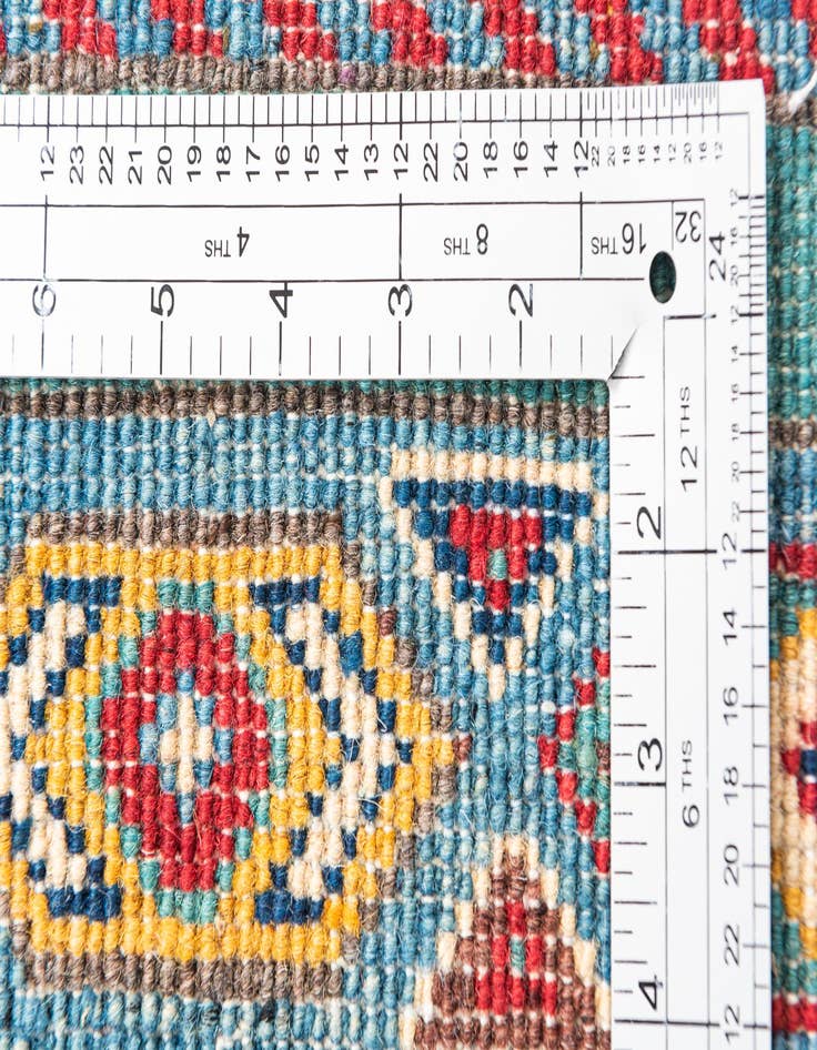 Detail image of  2' 9 x 10'  Hand Knotted Kazak Runner Rug