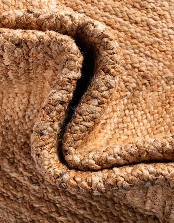 Detail image of  2' x 6' 1  Hand Braided Kids Braided Jute Runner Rug