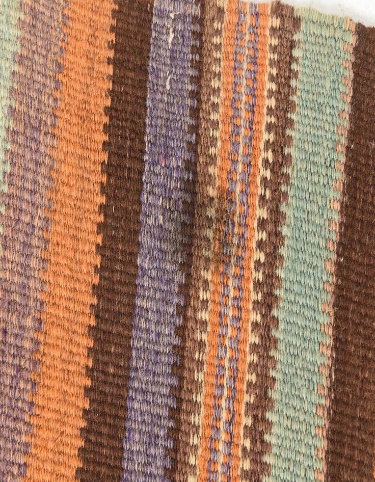 Detail image of  4' 4 x 12' 9  Hand Woven Kilim Afghan Wool Runner Rug