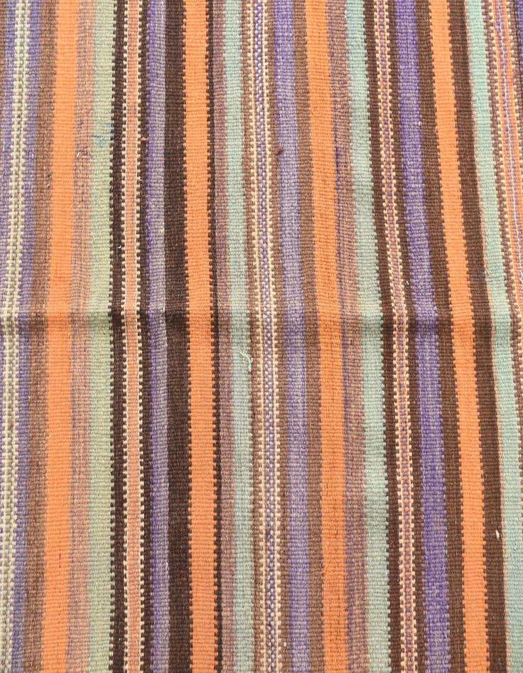 Detail image of  4' 4 x 12' 9  Hand Woven Kilim Afghan Wool Runner Rug