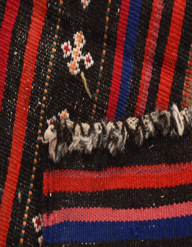 Detail image of  2' 4 x 6' 10  Hand Woven Kilim Afghan Wool Runner Rug