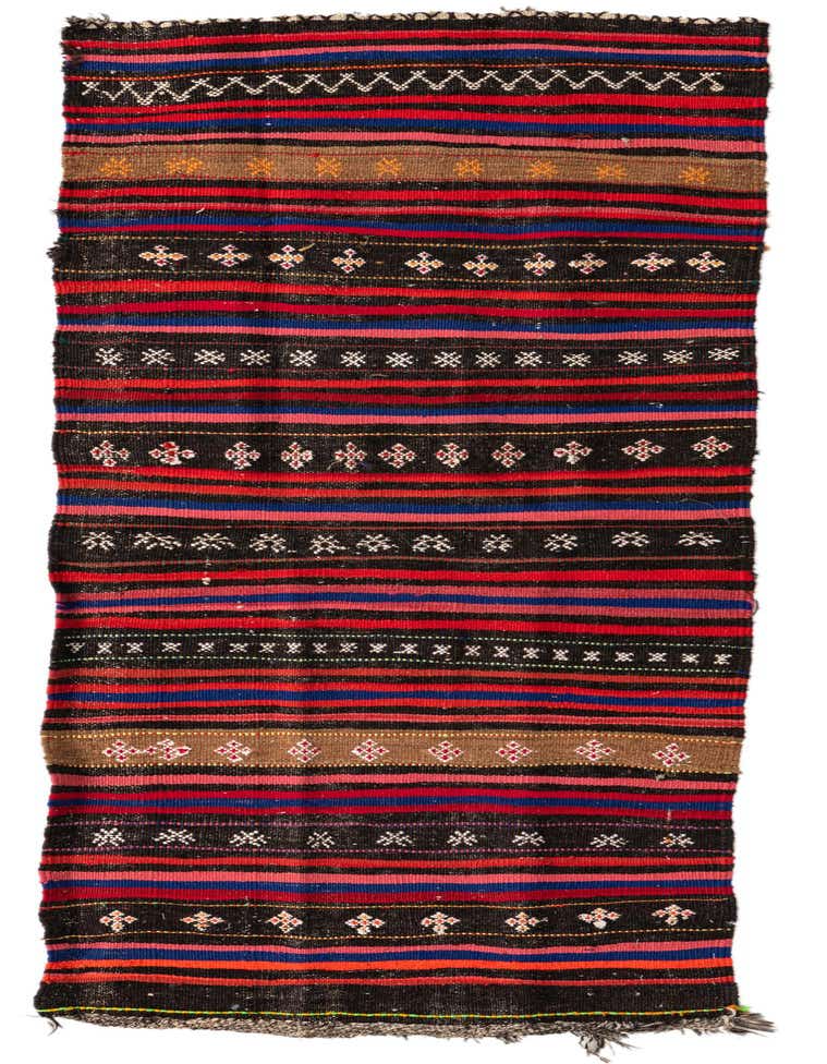 Primary image 2' 4 x 6' 10 Hand Woven Kilim Afghan Wool Runner Rug