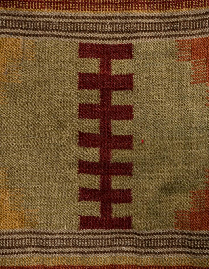 Detail image of  2' 3 x 6' 3  Hand Woven Kilim Dhurrie Wool Runner Rug
