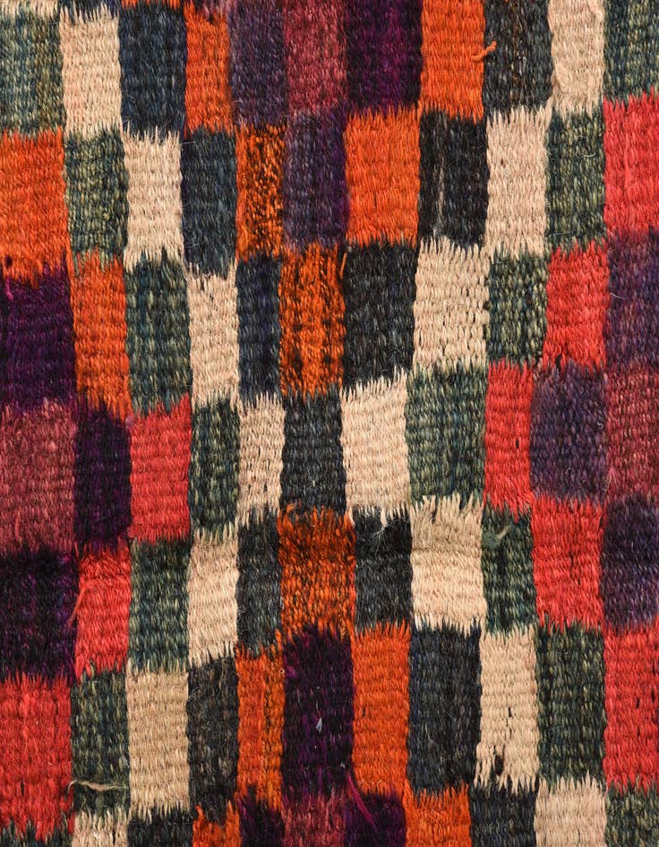 Detail image of  5' x 9' 6  Hand Woven Kilim Fars Wool Runner Rug