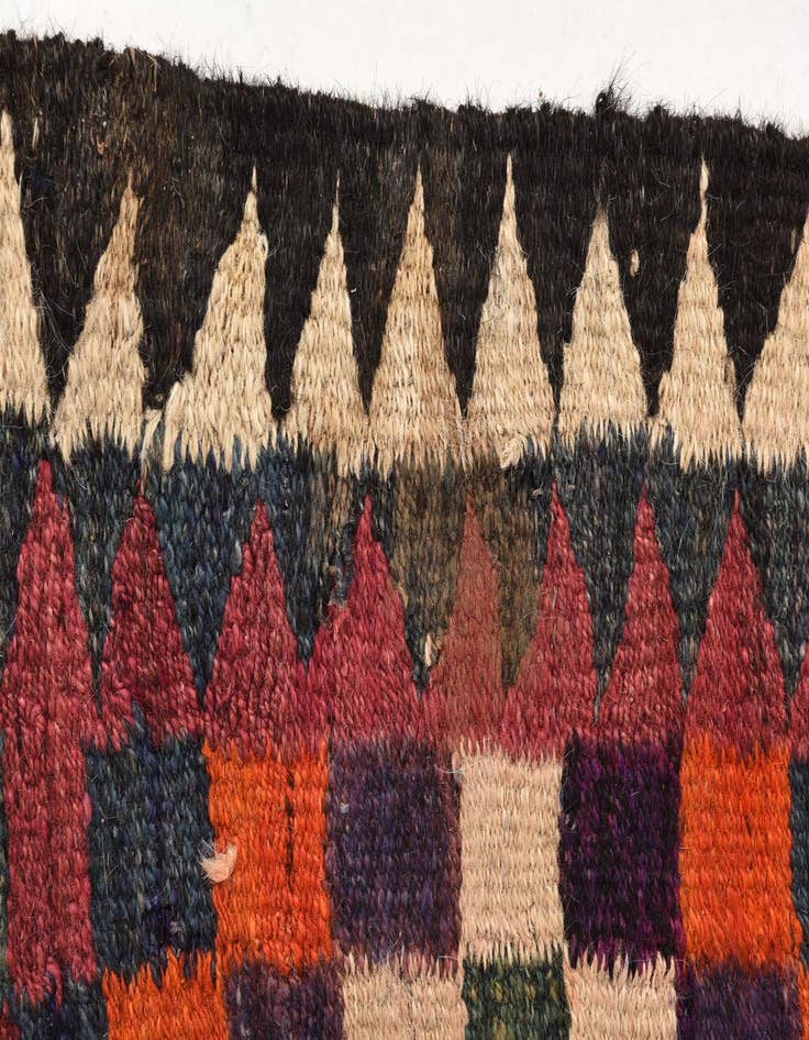 Detail image of  5' x 9' 6  Hand Woven Kilim Fars Wool Runner Rug
