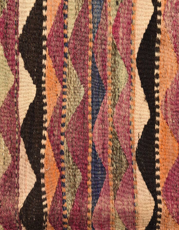Detail image of  4' 8 x 9'  Hand Woven Kilim Fars Wool Runner Rug